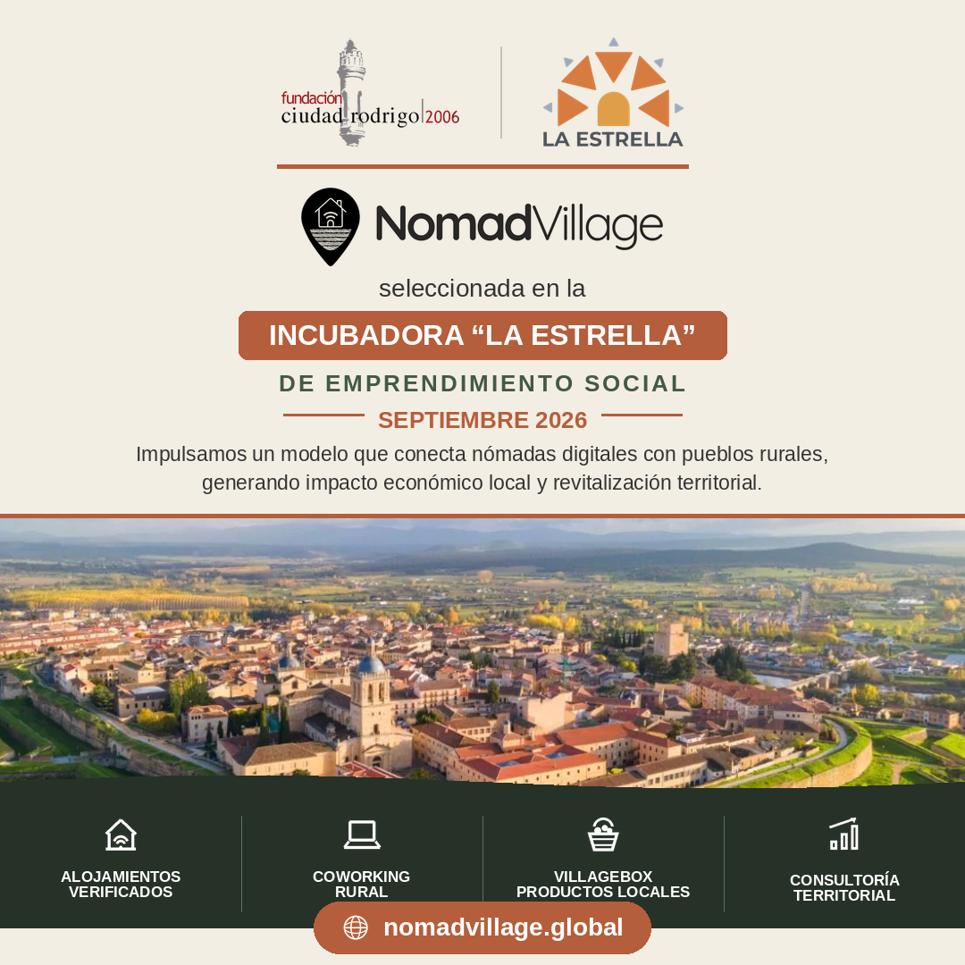 NomadVillage, seleccionada en la Incubadora de Emprendimiento Social del CIS “La Estrella”